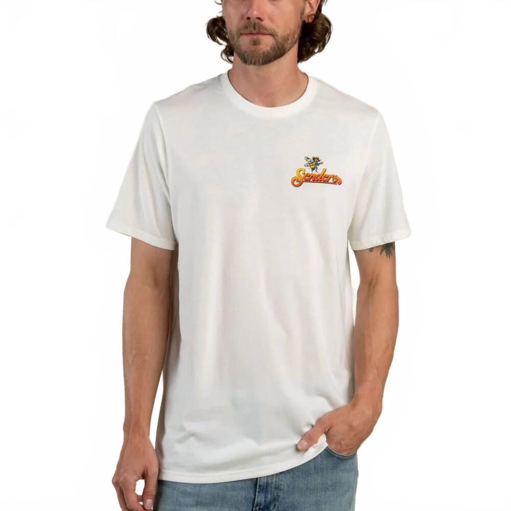 NEW SENDERO PROVISIONS CO. dueling cicadas t-shirt in white